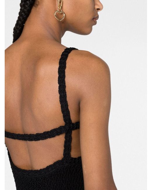 Blumarine Gehaakte Jurk in het Black