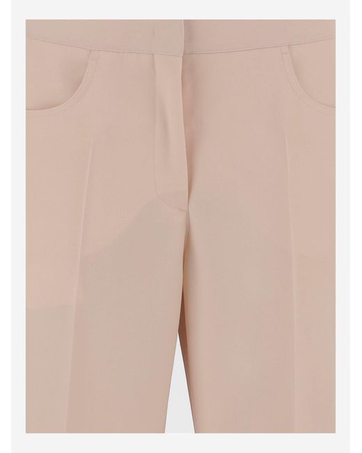 Jil Sander Wollen Broek in het Natural