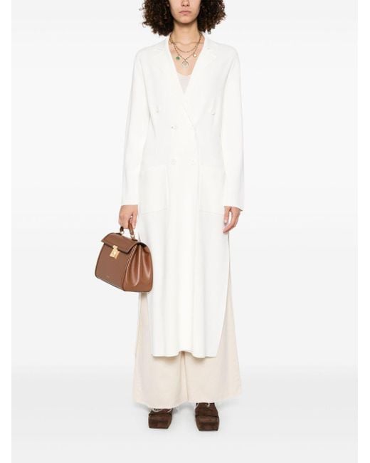 P.A.R.O.S.H. White Double-Breasted Coat