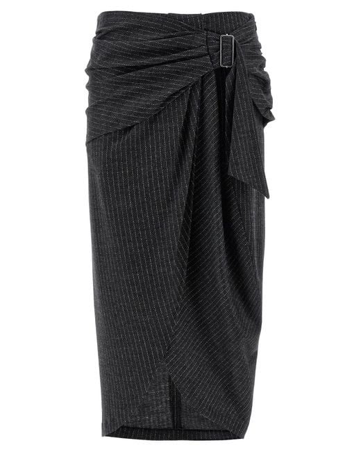 Isabel Marant 'reilly' Midi-rok in het Black