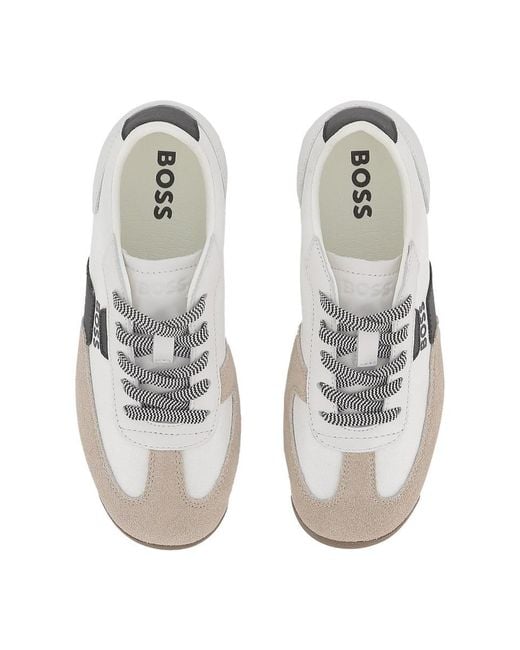 Boss Gray Sneakers Con Logo