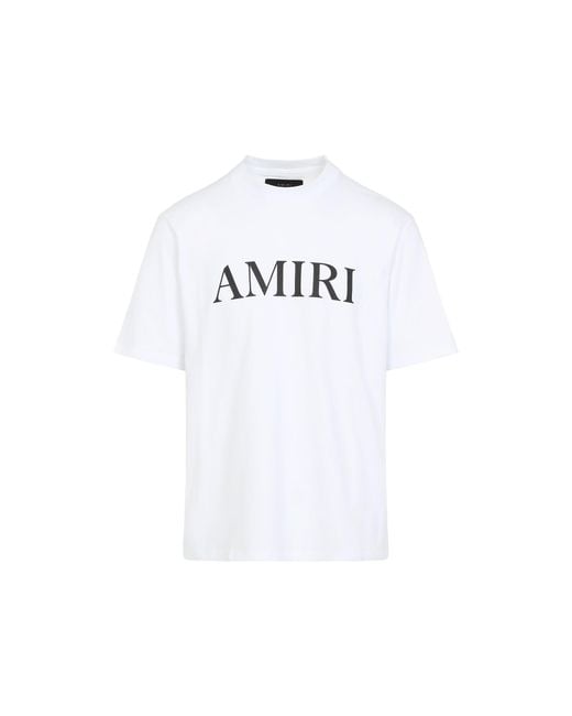 Amiri White Core Logo Tee