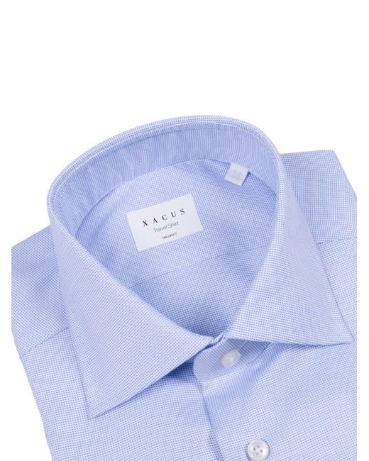 Xacus Blue Shirt Cotton for men