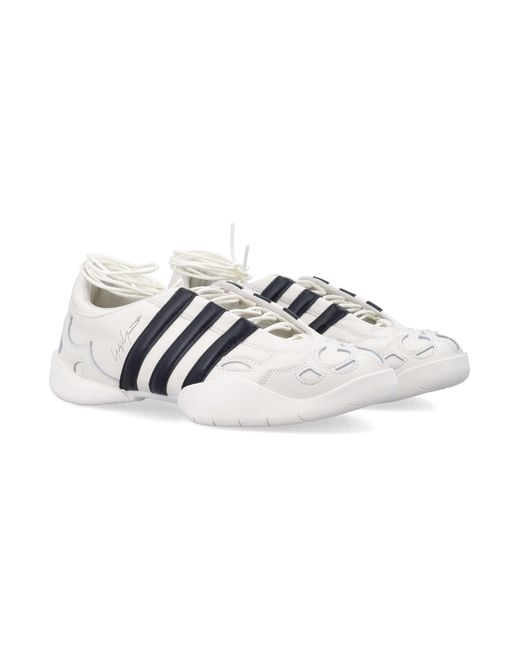 Y-3 White Regu Mary Jane Leather Shoes