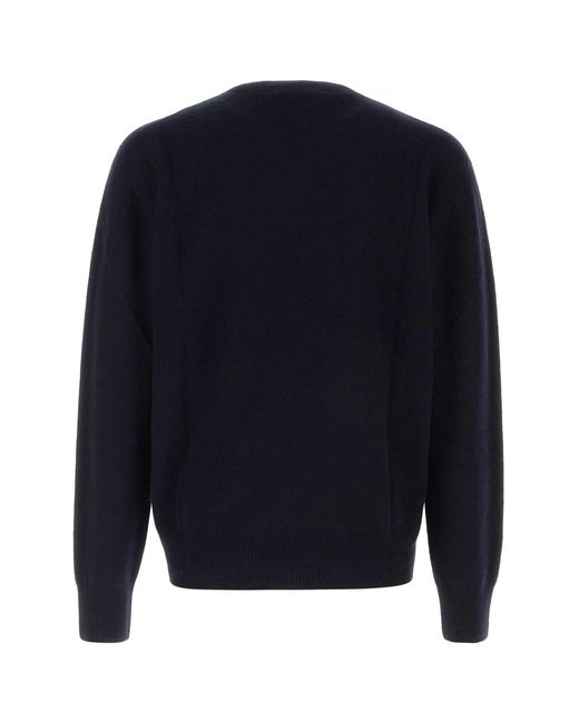 The Row Blue Midnight Cashmere Auguste Sweater