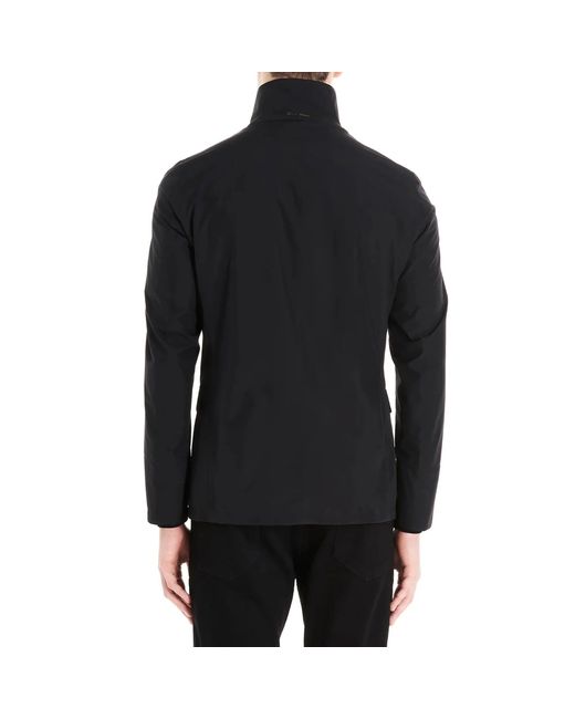 Herno Blue High Neck Jacket