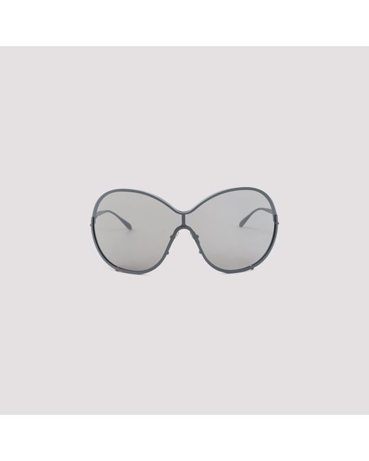 Alaïa Metallic Round Metal 93 Sunglasses