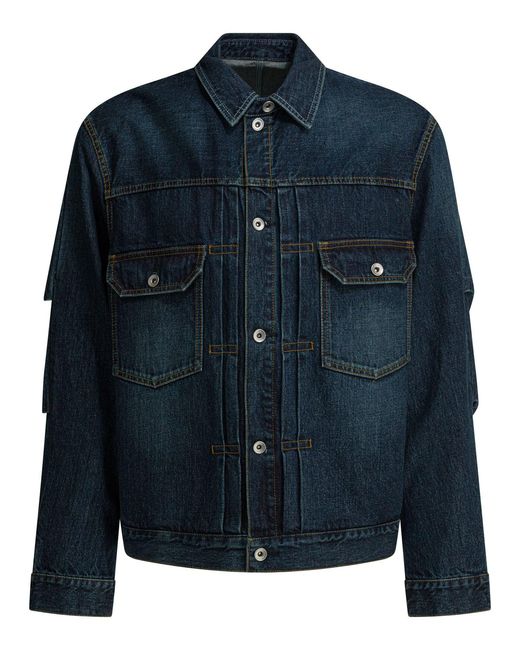 Sacai Spijkerjack in het Blue