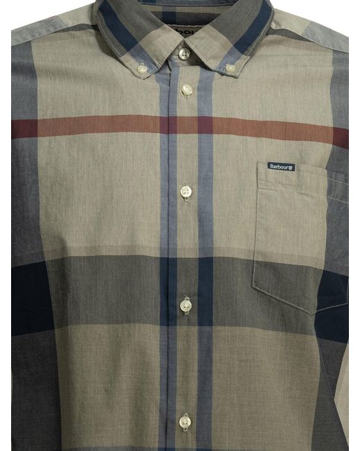 Barbour Green "Harris" Casual Shirt for men