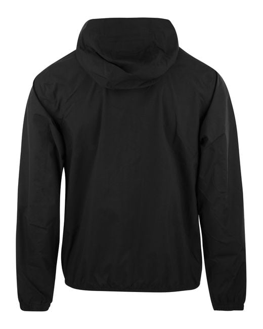 K-Way Jack Stretch Hooded Jacket in het Black voor heren