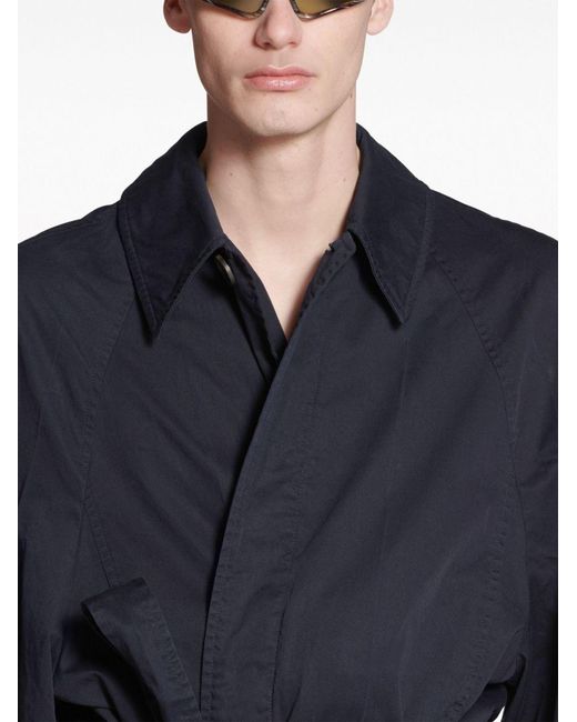 Balenciaga Langer Deconstructed Mantel in Blue für Herren