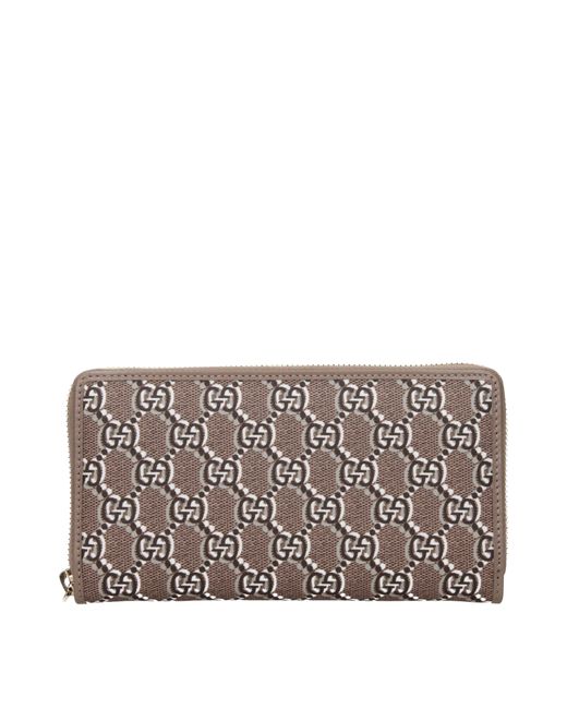 Gucci Portefeuilles Vrouwen Stof Grijs/tortora in het Gray