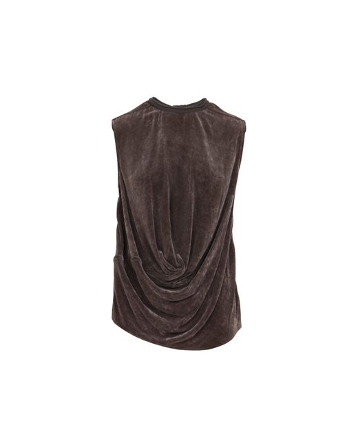 Rick Owens Brown Subhuman Top