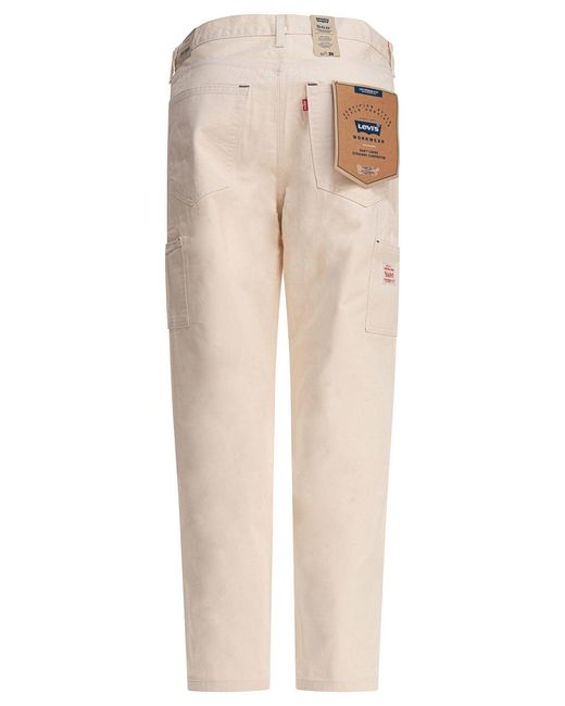 Levi's Natural "Carpenter 568 Loose Straight" Jeans for men