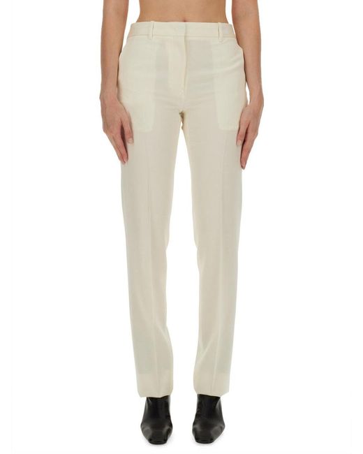 Jil Sander Natural Wool Pants