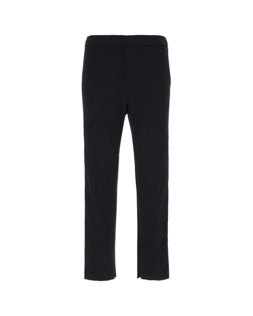 Etro Black Flat Front Pants for men