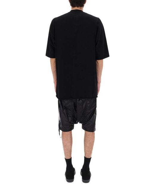 Rick Owens Black T-Shirt "Jumbo Ss"