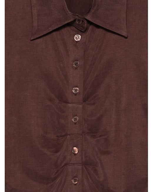 AVAVAV Black Pleated Shirt