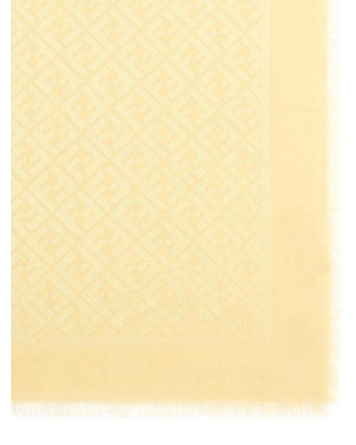Fendi Yellow Scialle "Ff"