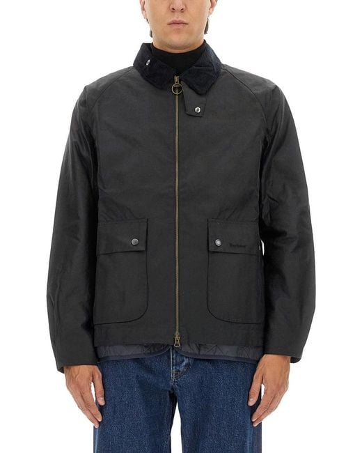 Barbour Waxed Jacket "bedale" in het Black voor heren