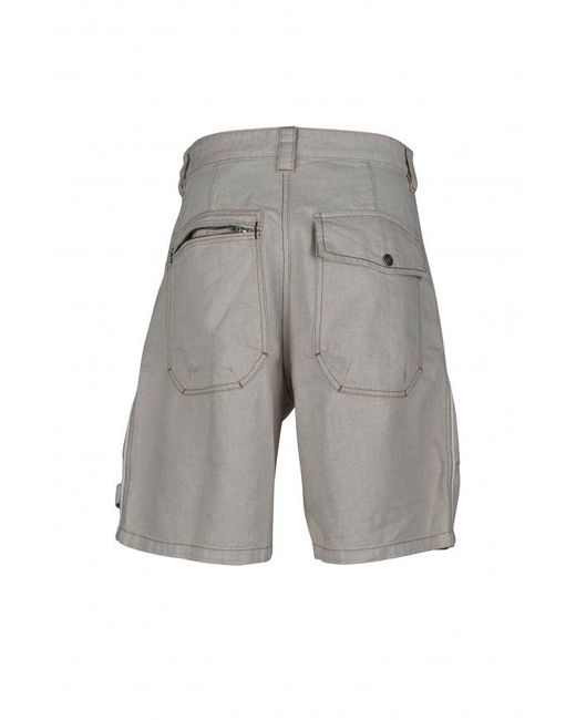 Isabel Marant Gray Off- Cotton Denim Bermuda Shorts for men