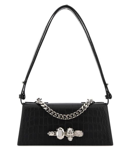 McQueen Black Jewel. Shoulder Mini