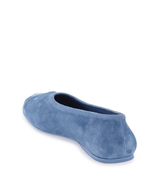 Suede Little Bow Ballerina Chaussures Marni en coloris Blue