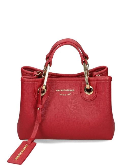 Emporio Armani Red Rote Bordeaux Taschen Mit Abnehmbarem Riemen