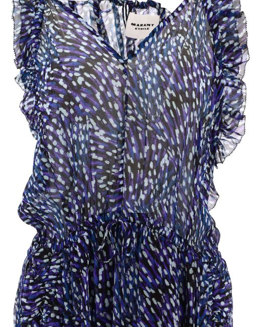 Isabel Marant Blue "Fadelo" Kleid