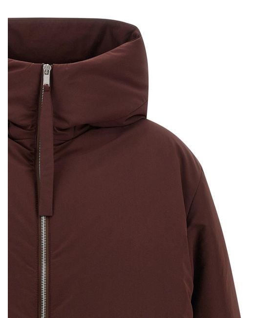 Jil Sander '06' Down Jacket in het Brown