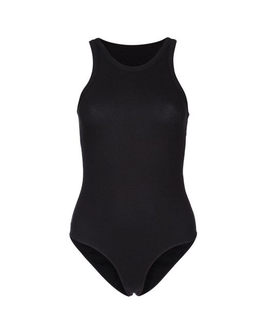 Alaïa Black Halter Bodysuit