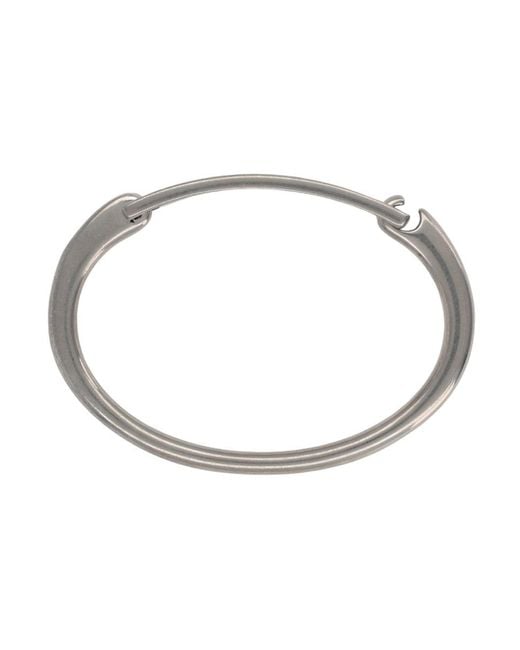 Saint Laurent White Bracciale Con Logo