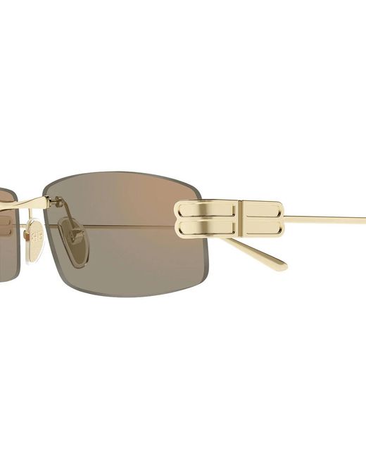 Balenciaga Gray Gossip Rectangle Sonnenbrille