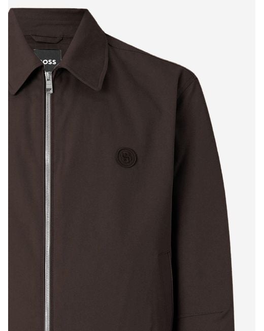 Boss Black Stretch Cotton Jacket