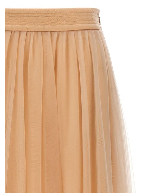 Tul Falda Fabiana Filippi de color Natural