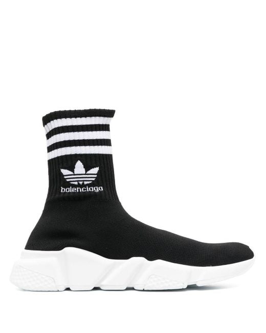 BALENCIAGA X ADIDAS Black Speed Sneakers