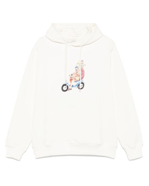 Drole de Monsieur White Le Hoodie Golfeur for men