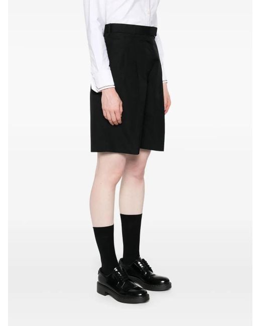 Thom Browne High Tailed Shorts in het Black