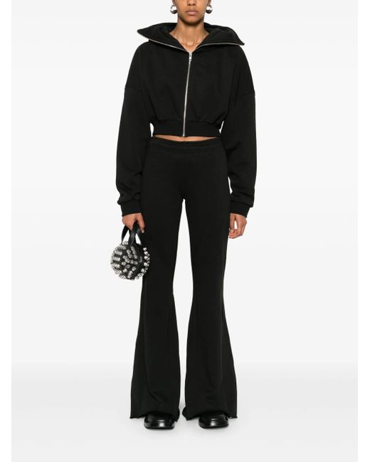 Entire studios Black Cropped Full Zip Soot