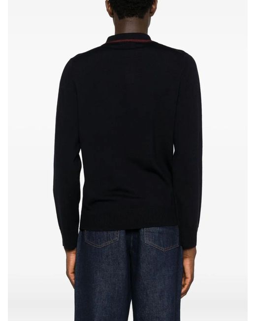 Paul Smith Black Sweater Crew Neck for men