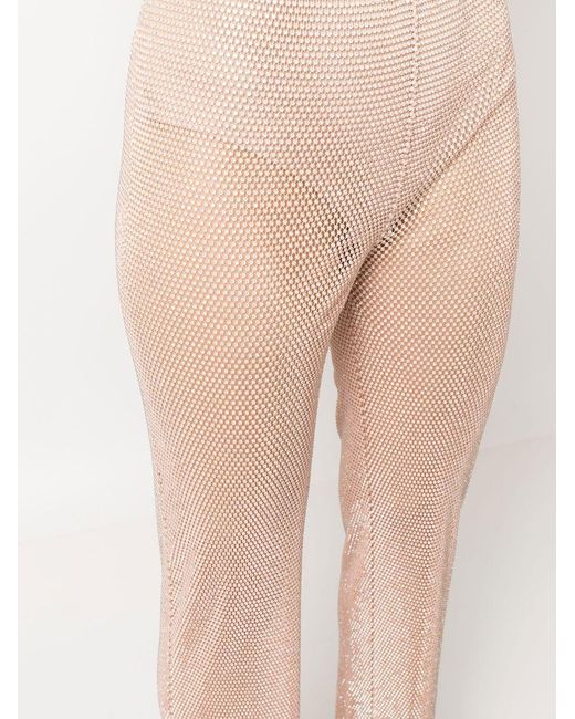 Santa Brands Pink Rhinestone-Embellished Straight Trousers