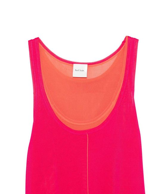 Paul Smith Pink Layered Tank Top