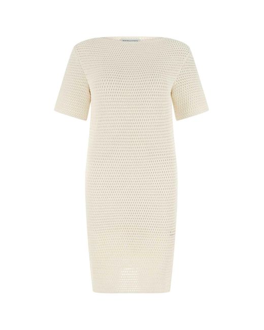 Bottega Veneta White Ivory Crochet Dress