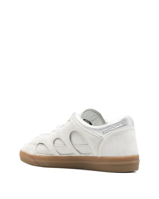 Santha White Love Park Suede