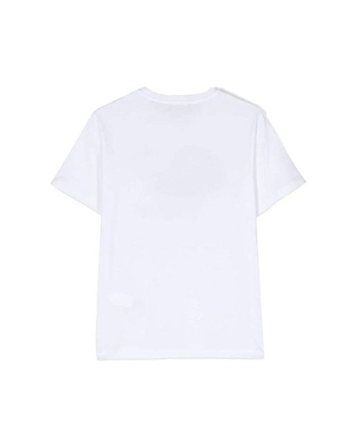 DSquared² White Hat Print T-Shirt