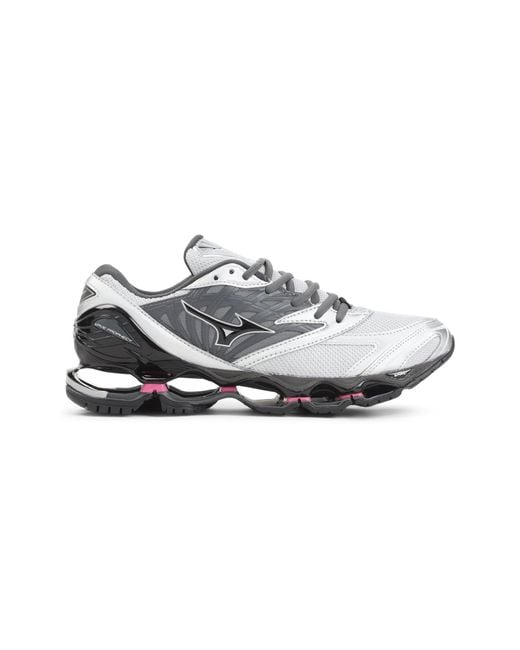 Mizuno Gray Wave Prophecy Ls Leather Sneaker