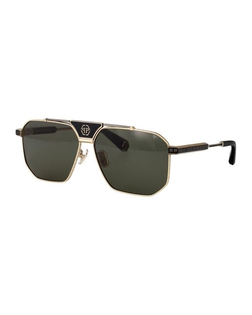 Philipp Plein Green Sunglasses for men