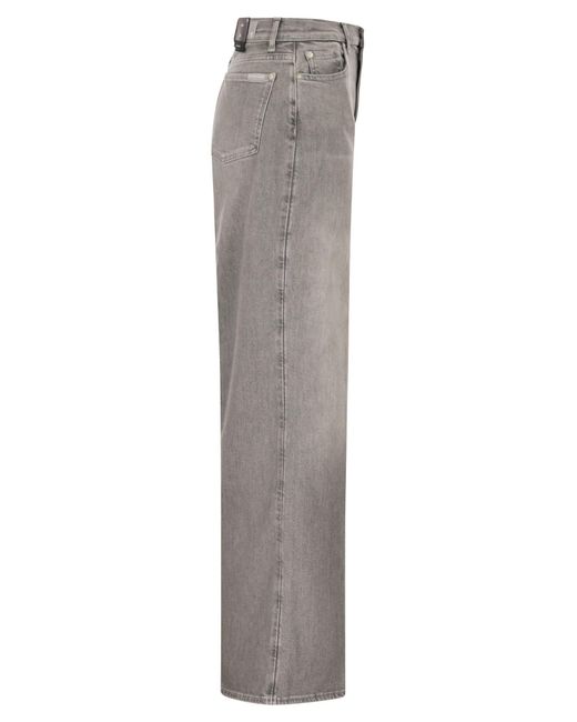 Vaqueros acampanados de talle alto Lotta de 7 For All Mankind de color Gray