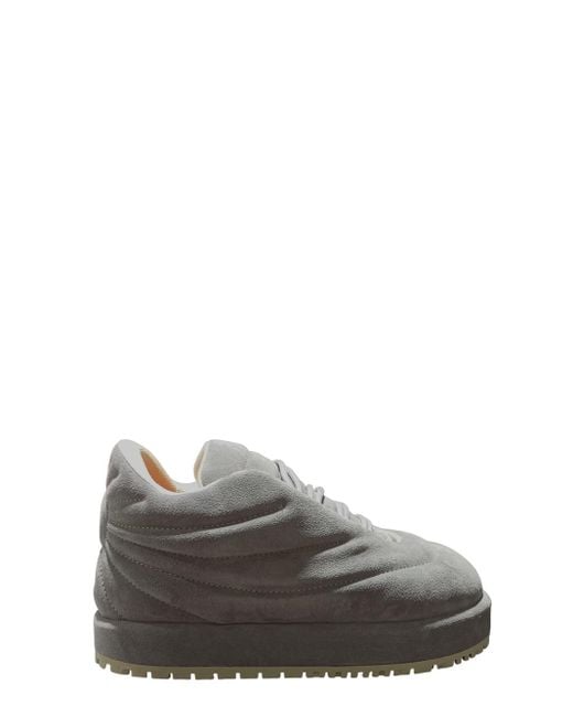 PDF Gray Lace Up Embroidery Nuvola Pluto Nubuck for men