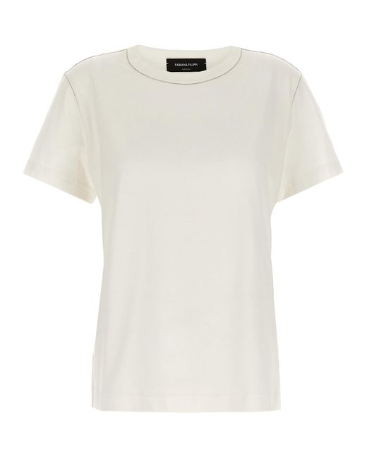 'Filo Diamante' Camiseta Fabiana Filippi de color White